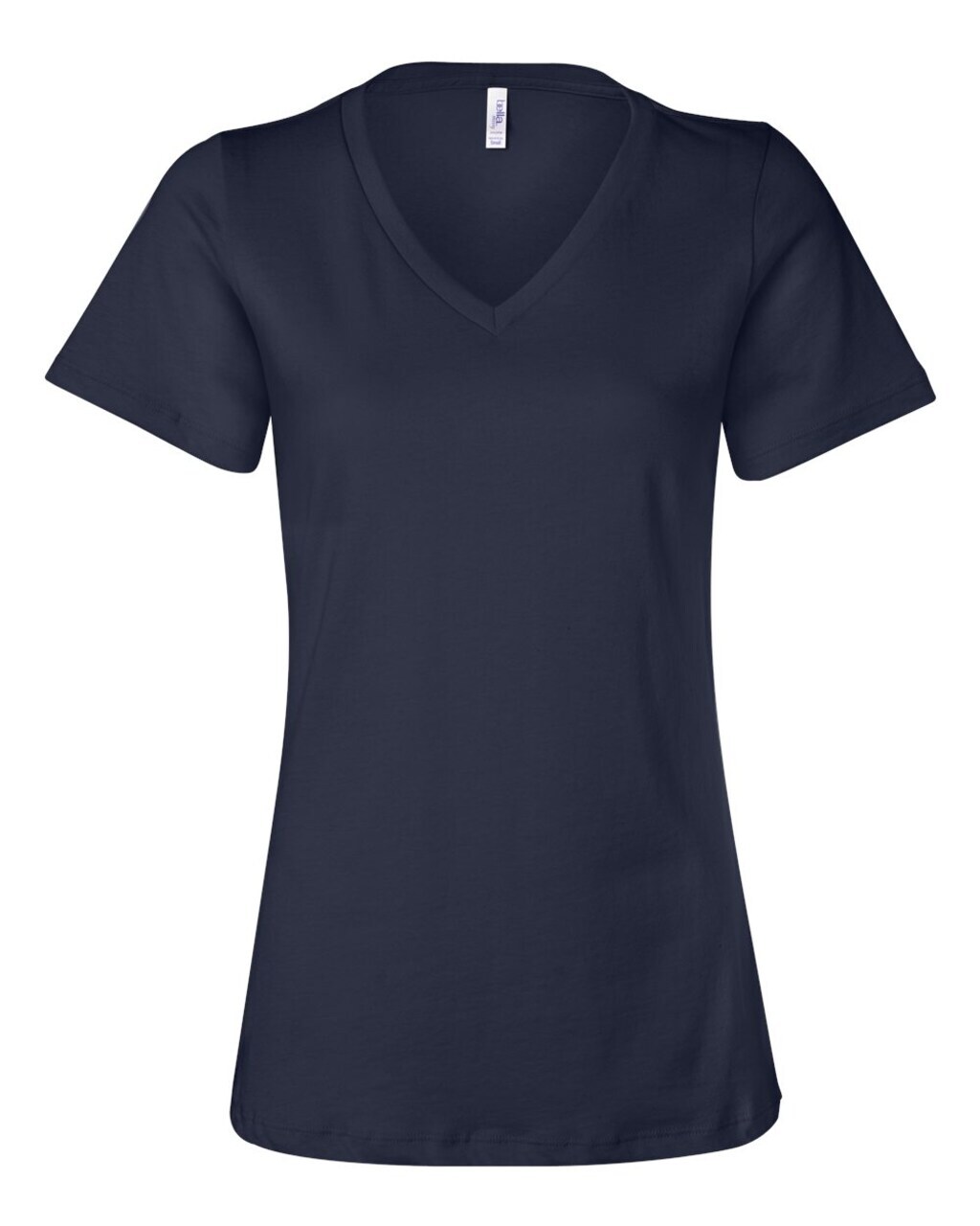BELLA CANVAS Women’s Relaxed Short Sleeve V-Neck T-Shirt for Casual Style & Custom Print Feminine Tee